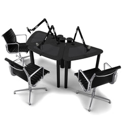 AKA Design ProVoice triple podcasting desk – Black