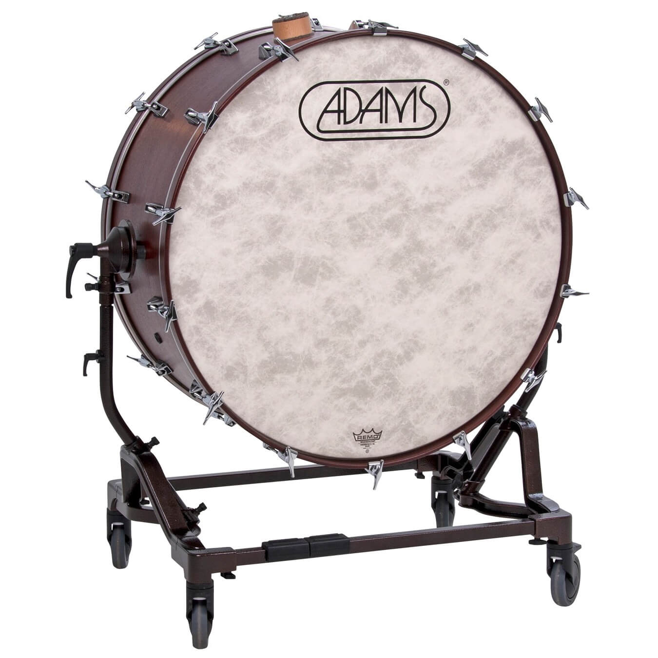 Adams Concert bass drum with tilting stand and cymbal holder – 32"