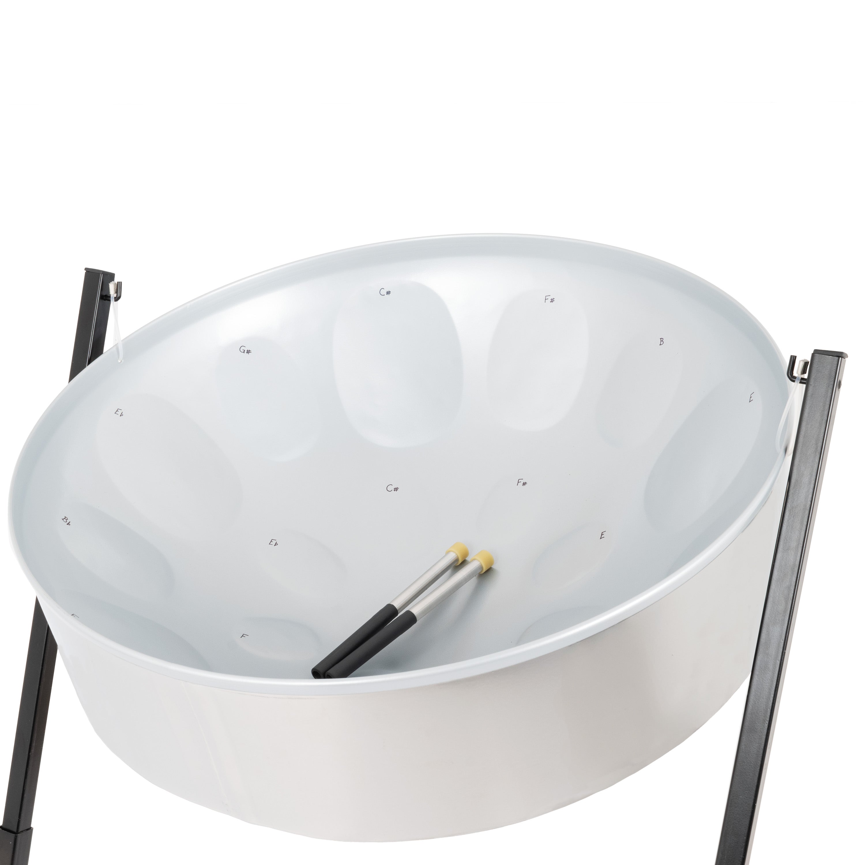 Jumbie Jam C-20 lead / tenor steel pan – High gloss silver