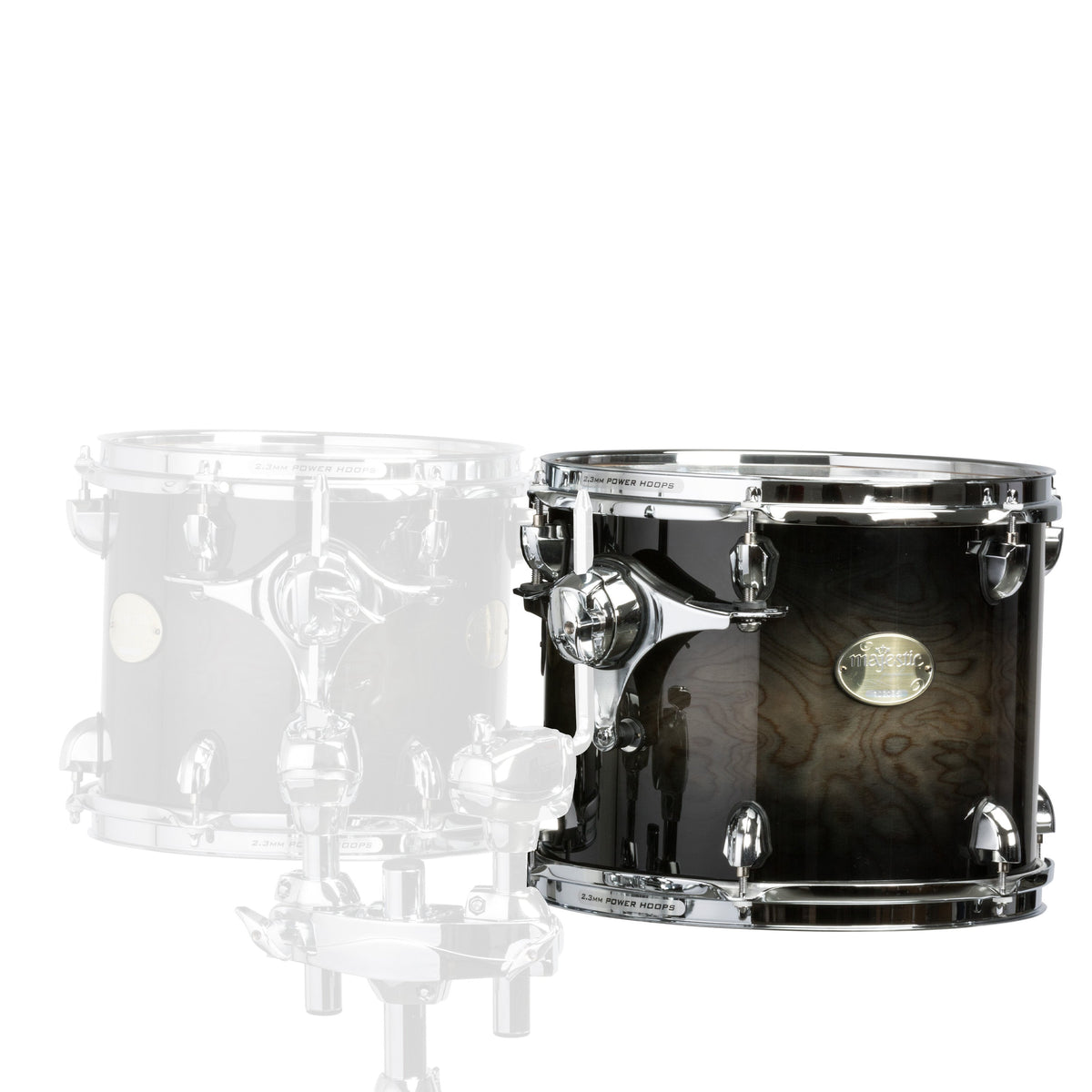 Majestic Prophonic double headed concert tom, black dawn – 8"x8"