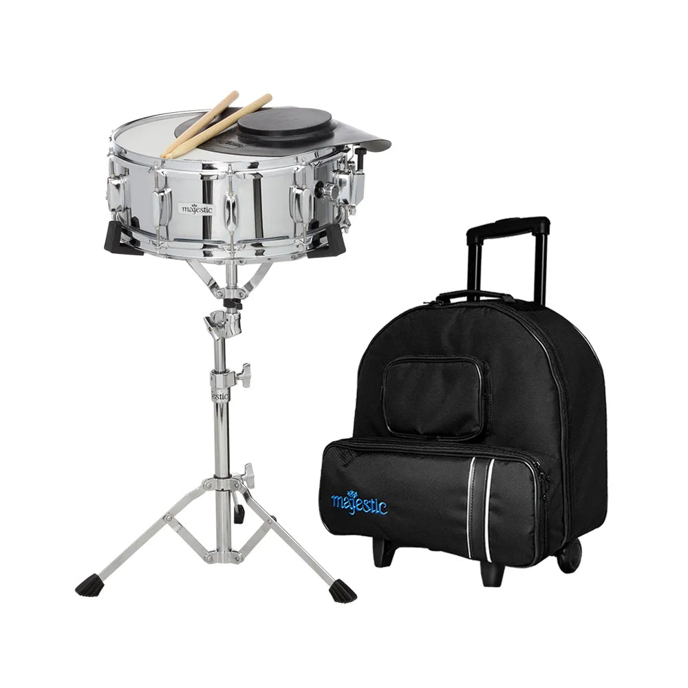 Majestic Snare & Practice Pad Kit – With trolley