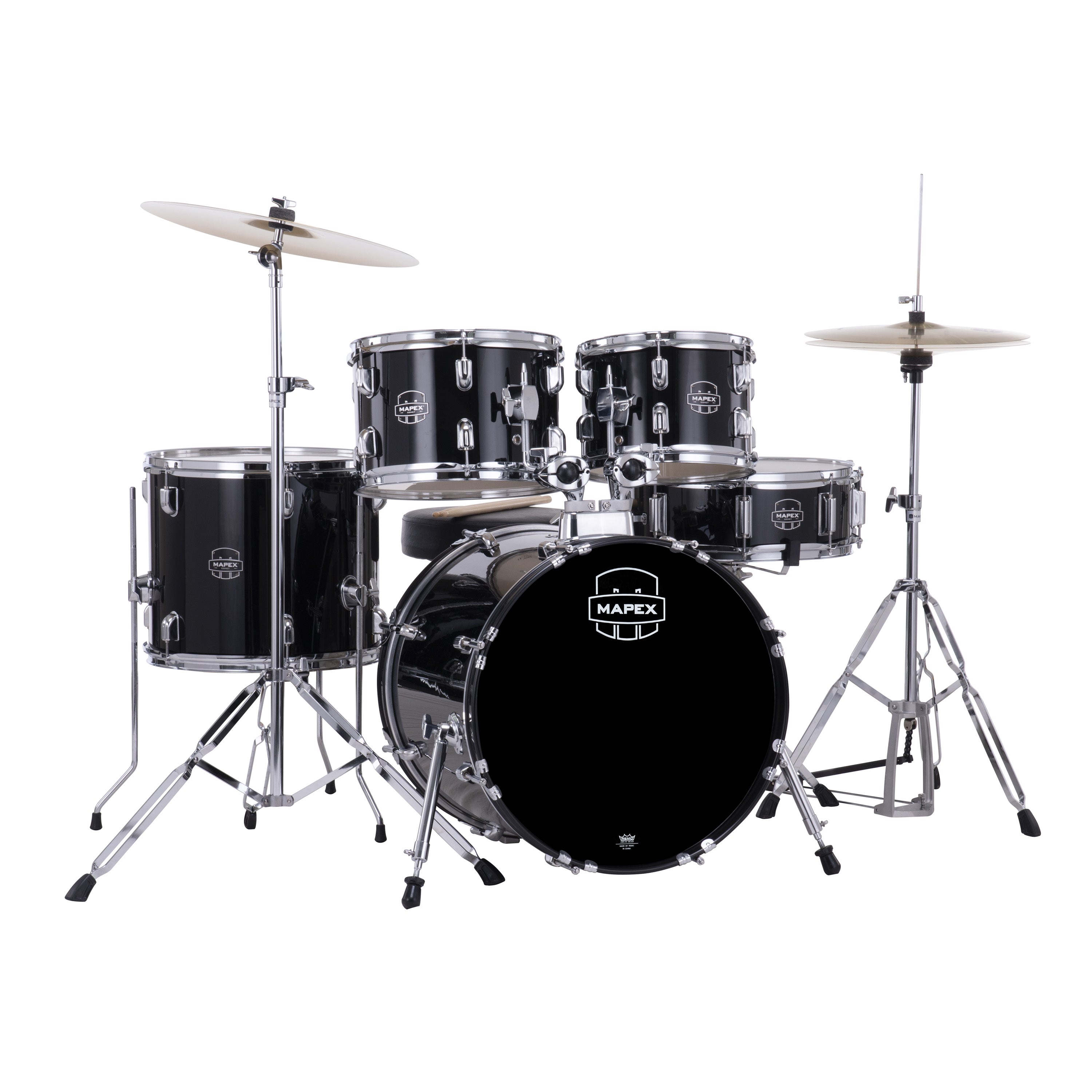 Mapex Comet 18" bebop 5-piece drum kit – Dark Black