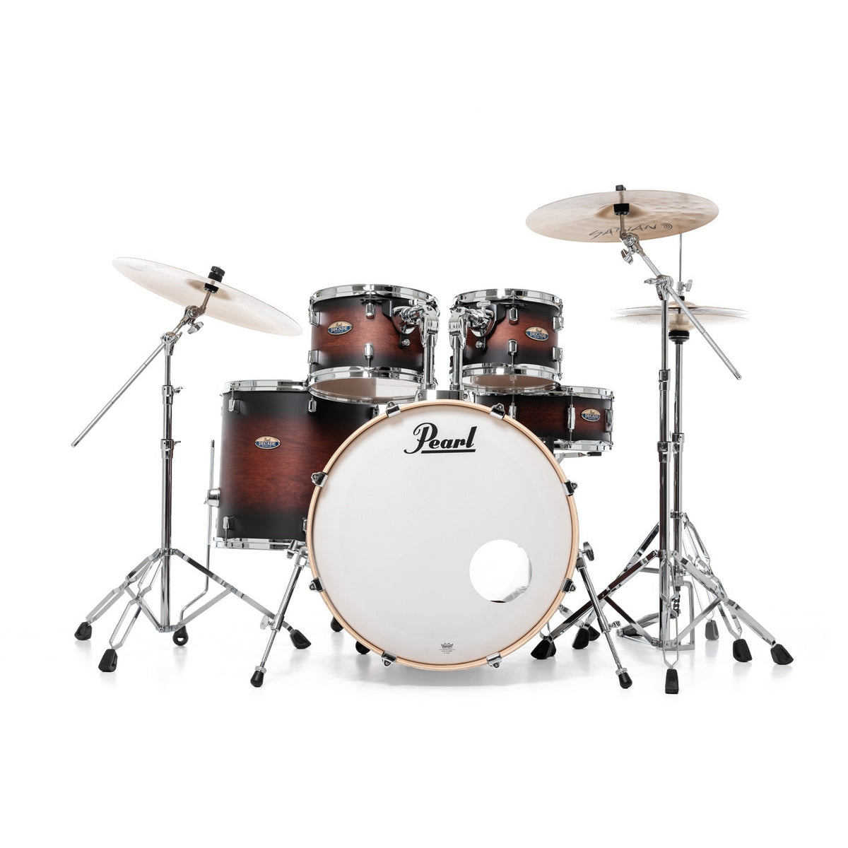 Pearl Decade 22" rock 5-piece drum kit – Brown burst