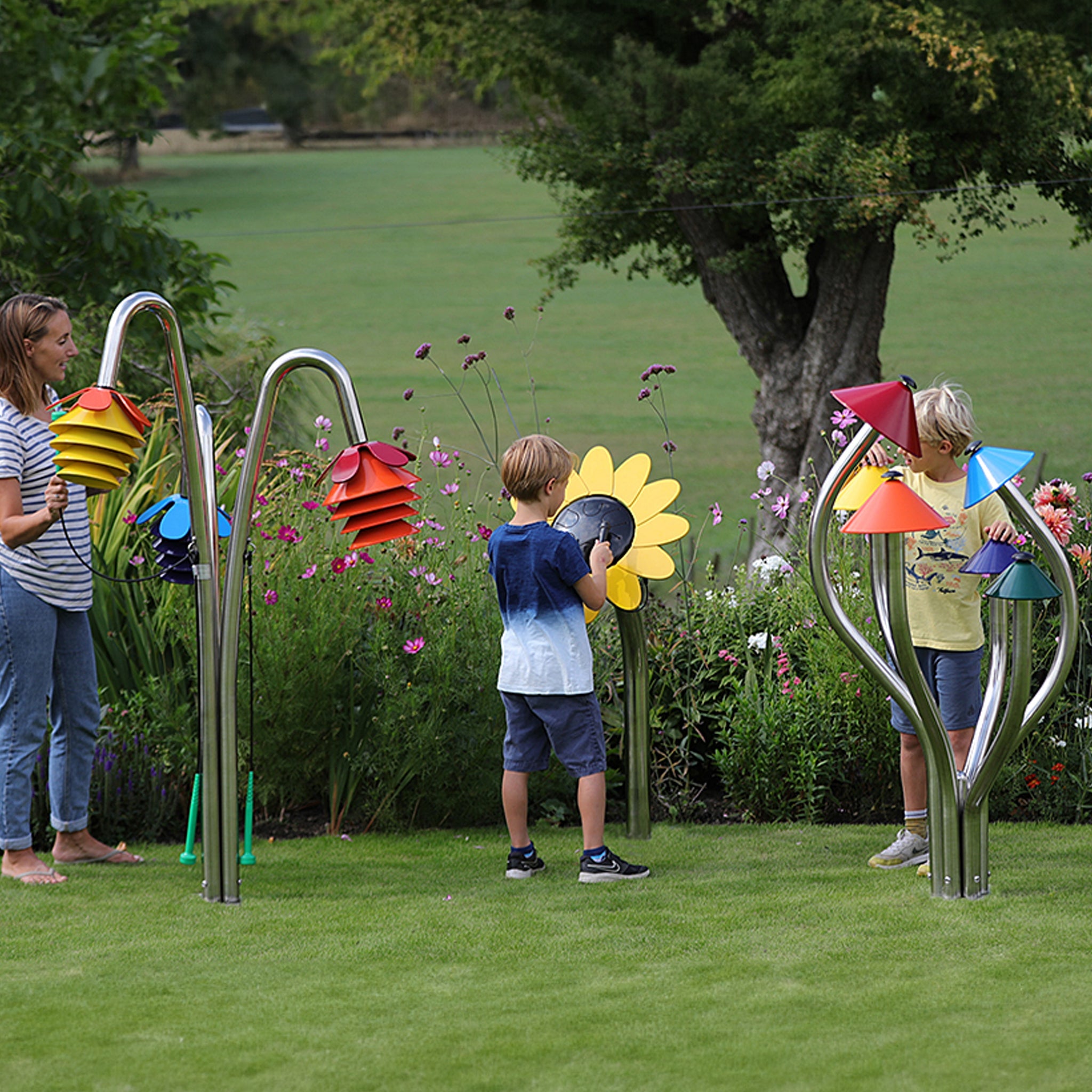 Percussion Play inspired by nature ensemble – Ground install