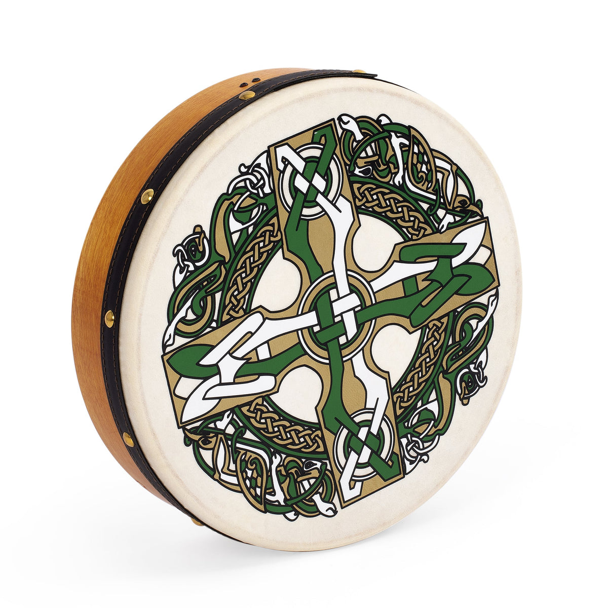 Percussion Plus bodhran 12" Gaelic Cross with tipper and DVD