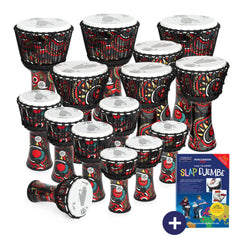 Percussion Plus Carnival Slap Djembe 15 pack – rope tuned
