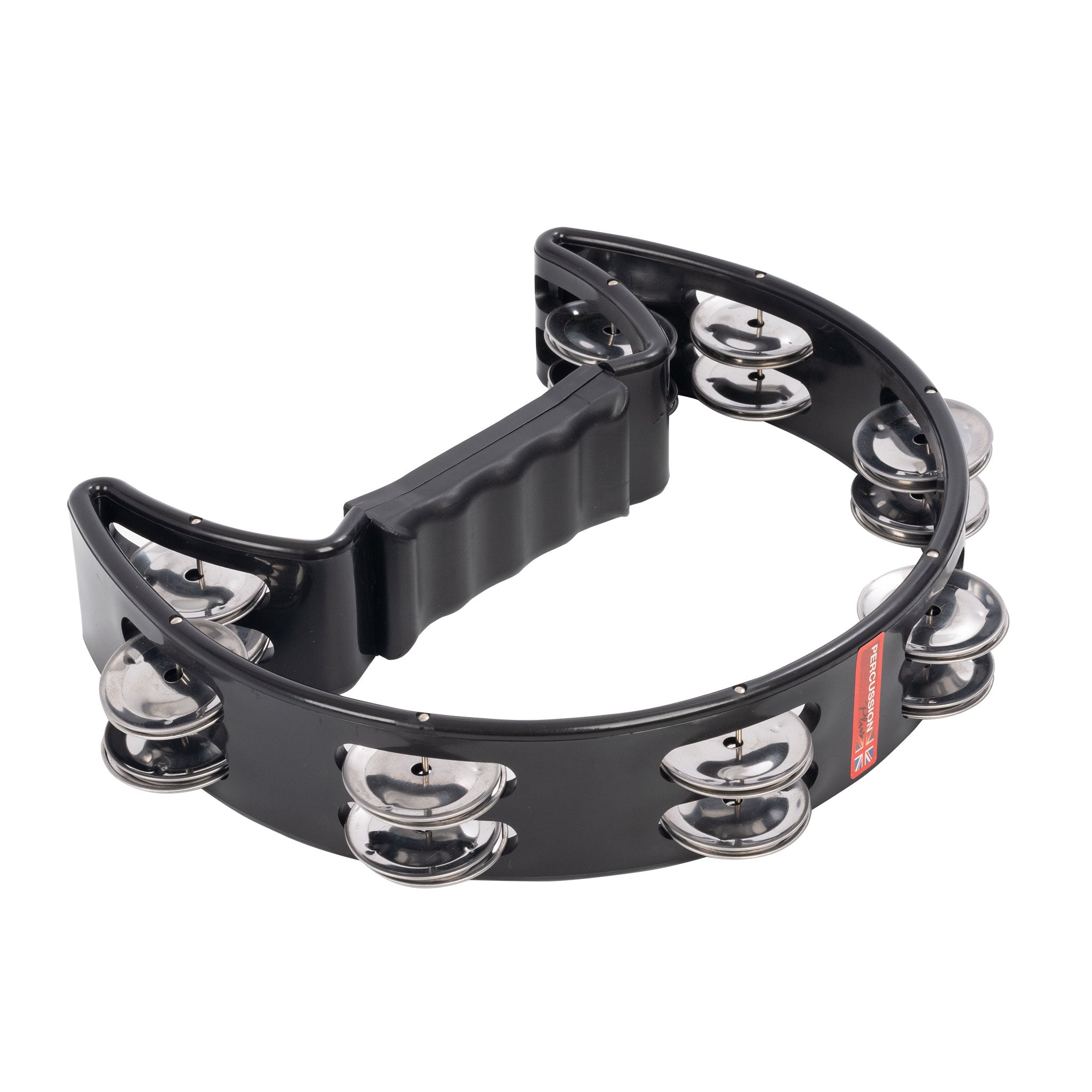 Percussion Plus cutaway tambourine – Black