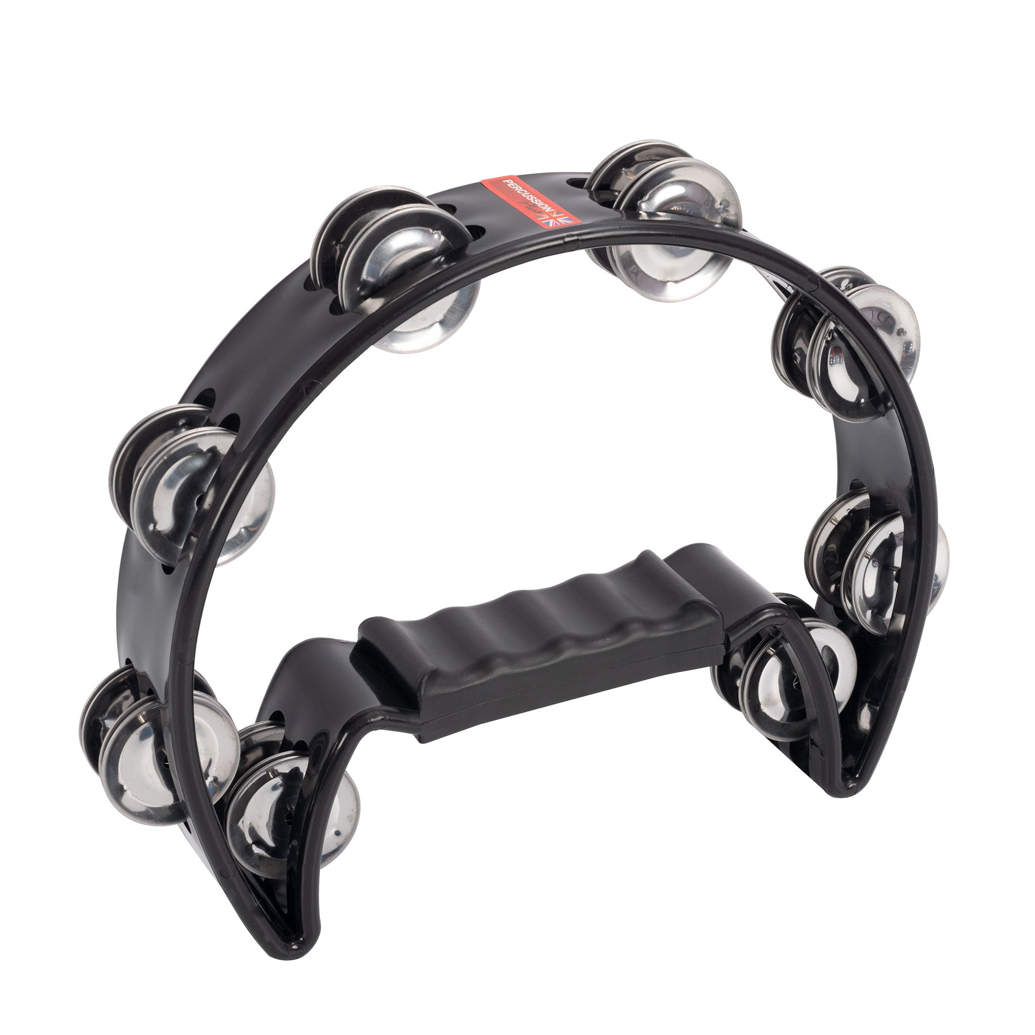 Percussion Plus cutaway tambourine – Black