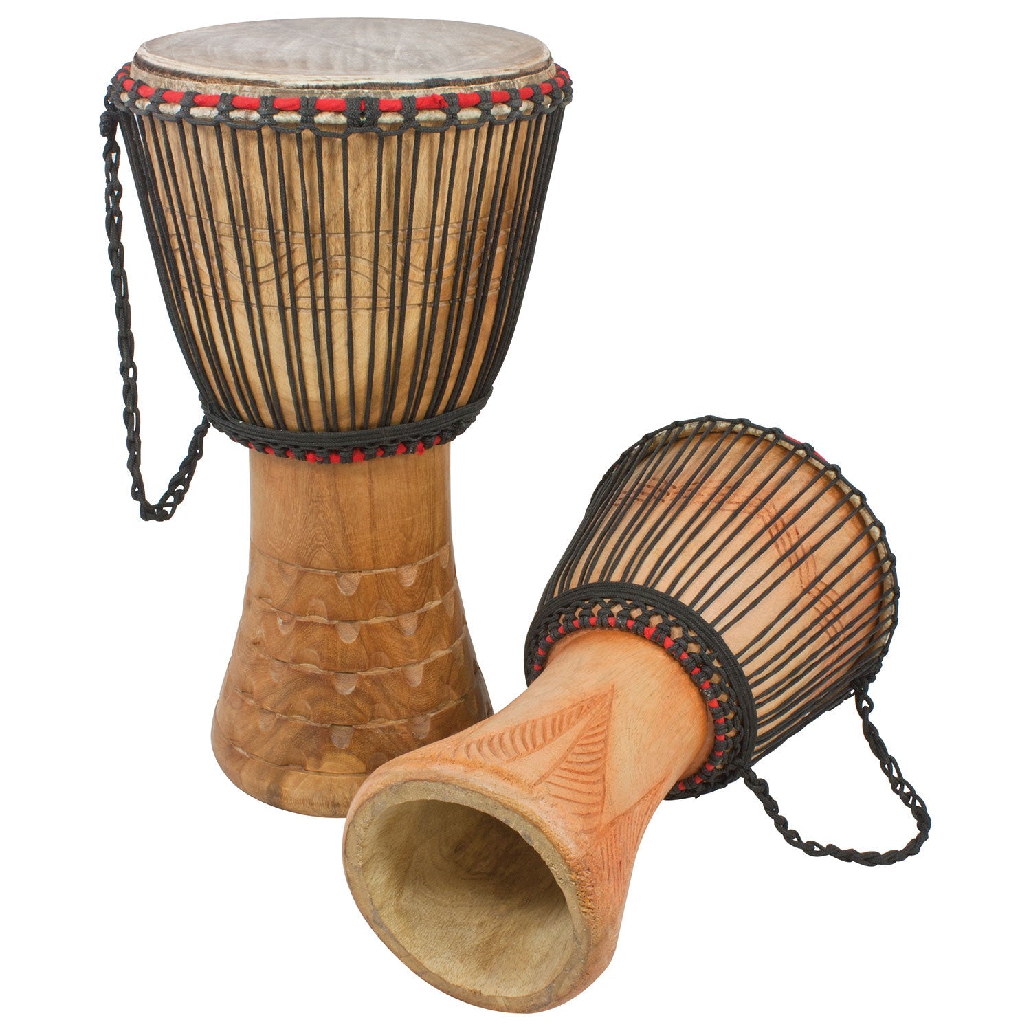 Percussion Plus Honestly Made Ghanaian djembe - rope tuned – 9 inch (head)