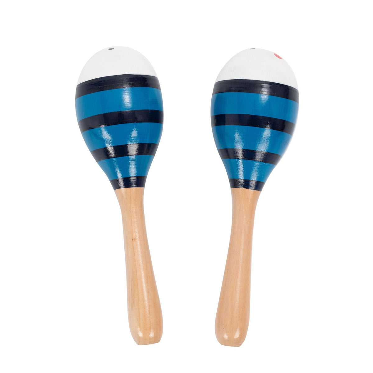 Percussion Plus wooden bug maracas – Blue bee
