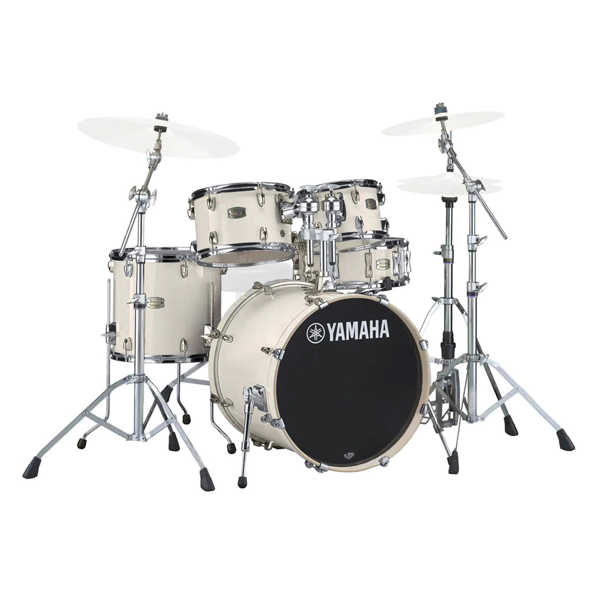 Yamaha Stage 20" fusion 5-piece drum kit – Classic white