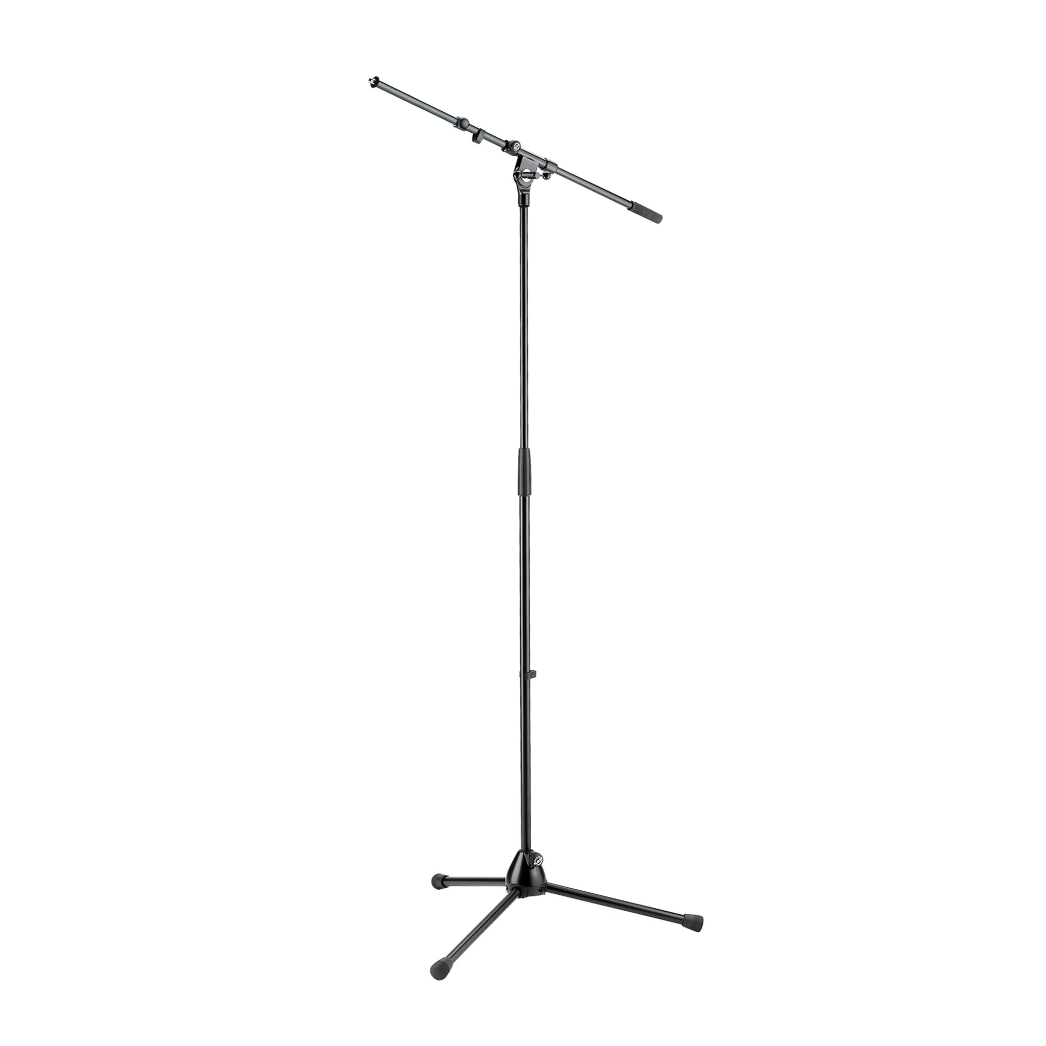 K&M extendable topline boom microphone stand – Black