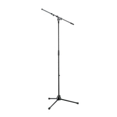 K&M extendable topline boom microphone stand – Black