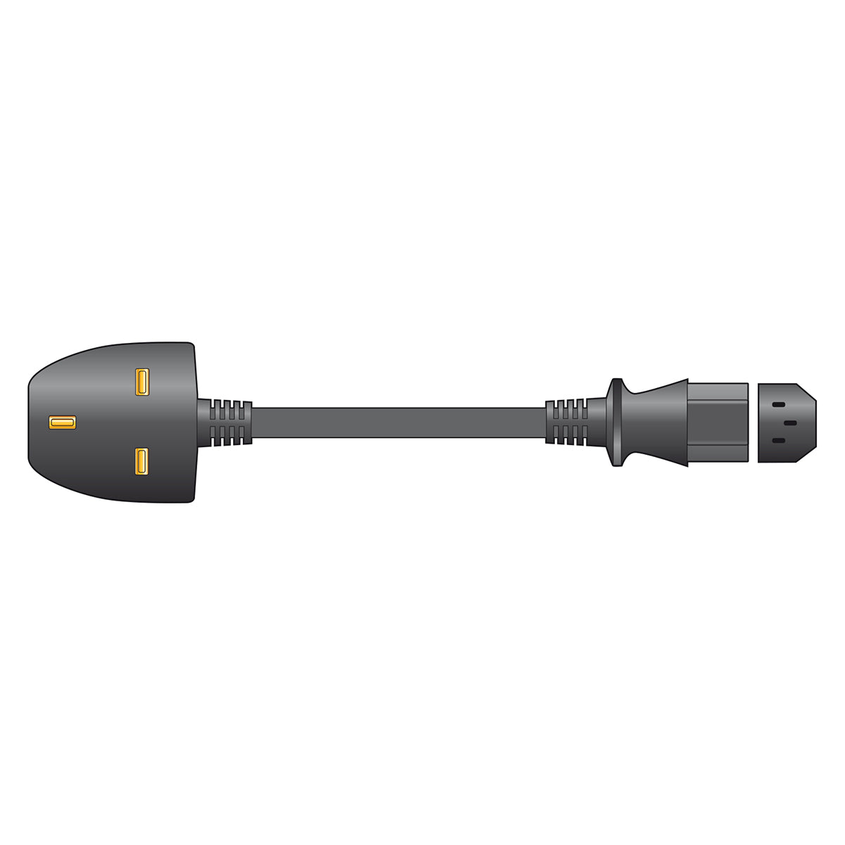 Mercury 10A IEC kettle lead - 2m