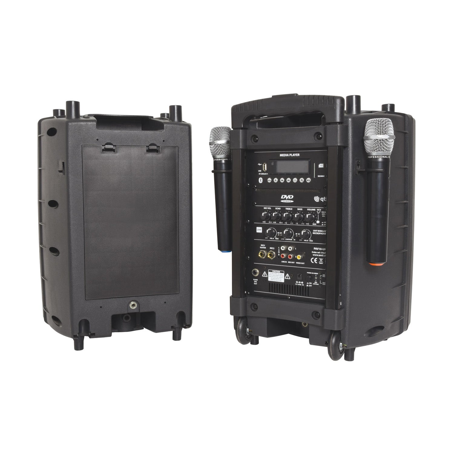 QTX PAV portable PA set – 2 x 10"