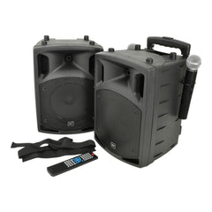 QTX PAV portable PA set – 2 x 8"