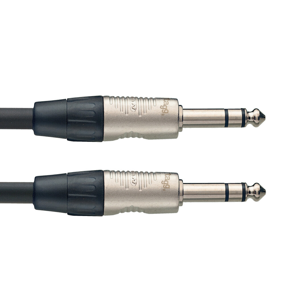 Stagg stereo large jack to jack instrument cable – 3m