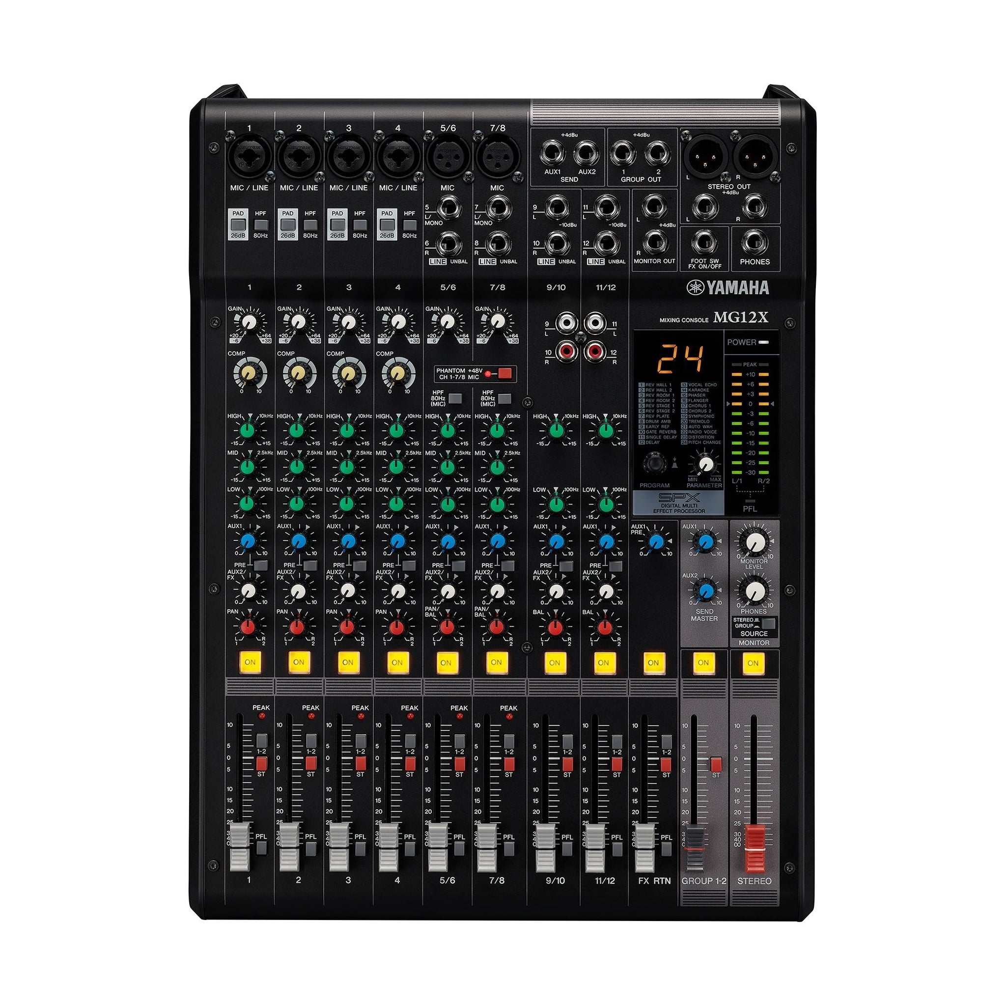 Yamaha MG12X CV analogue mixer - 12 channels