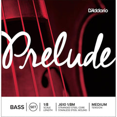 D'Addario Prelude double bass string set – 1/8 size