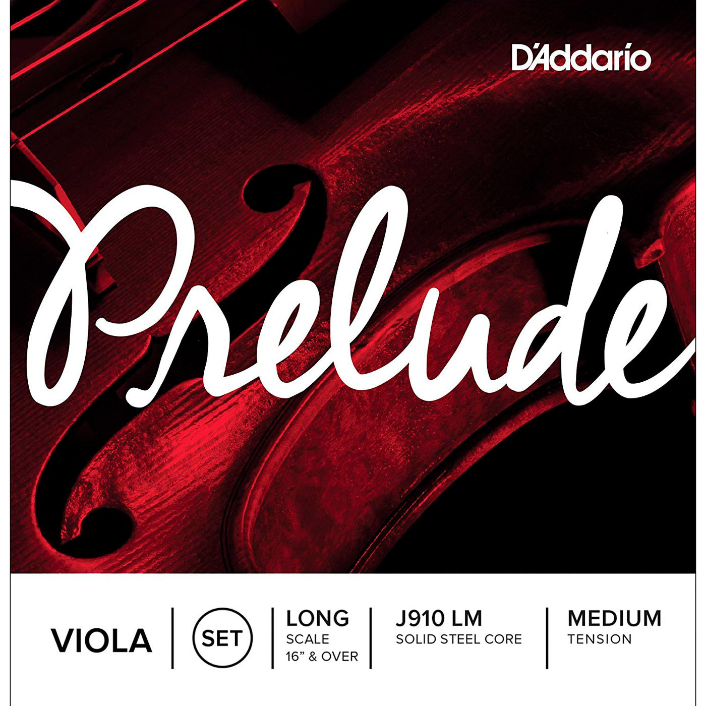 D'Addario Prelude viola string set – 16 inch and above