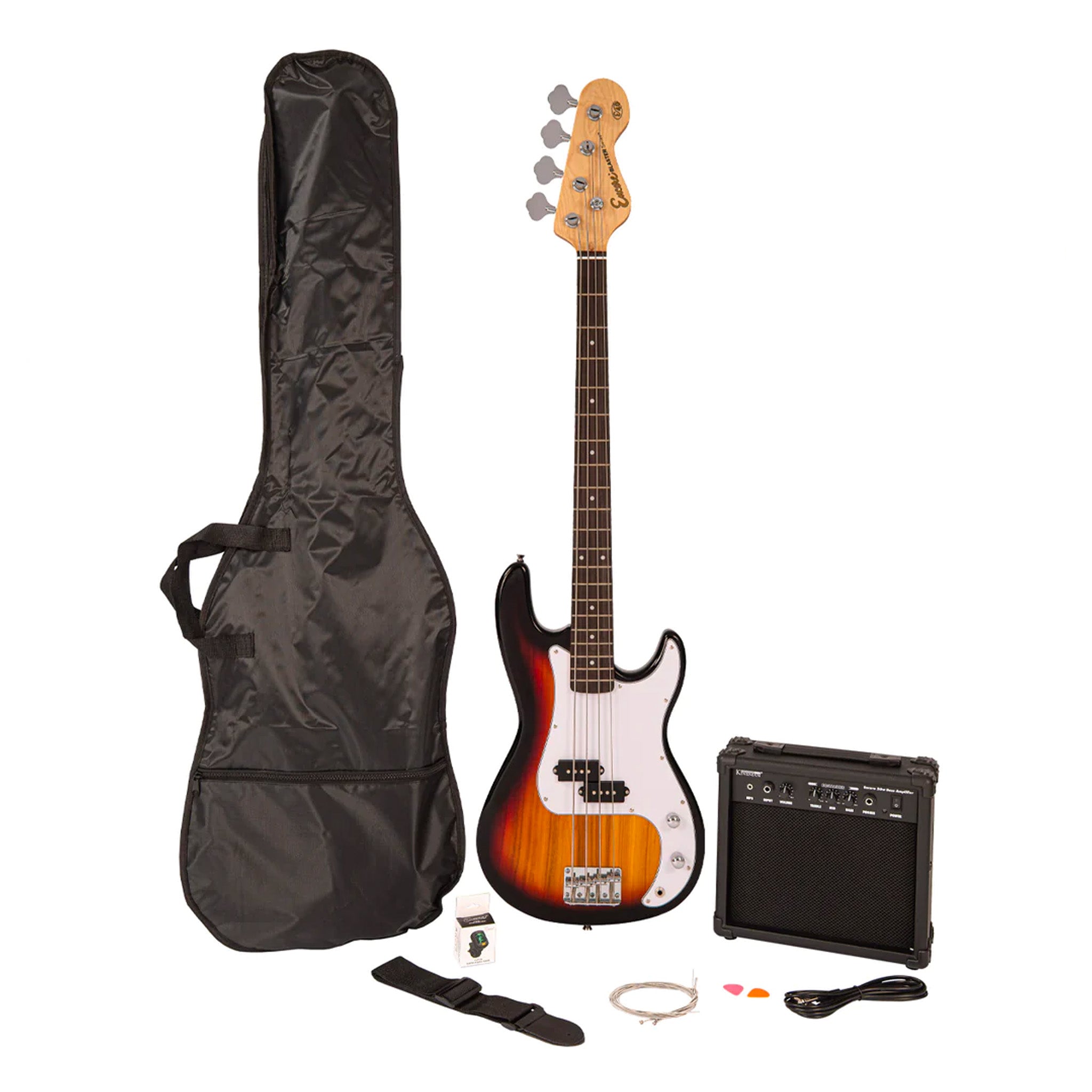 Encore Blaster E40 bass guitar pack – Sunburst