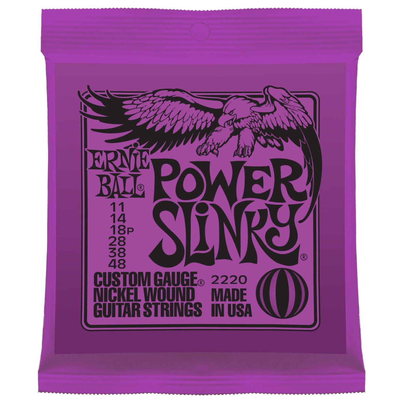 Ernie Ball electric guitar strings set – Power slinky