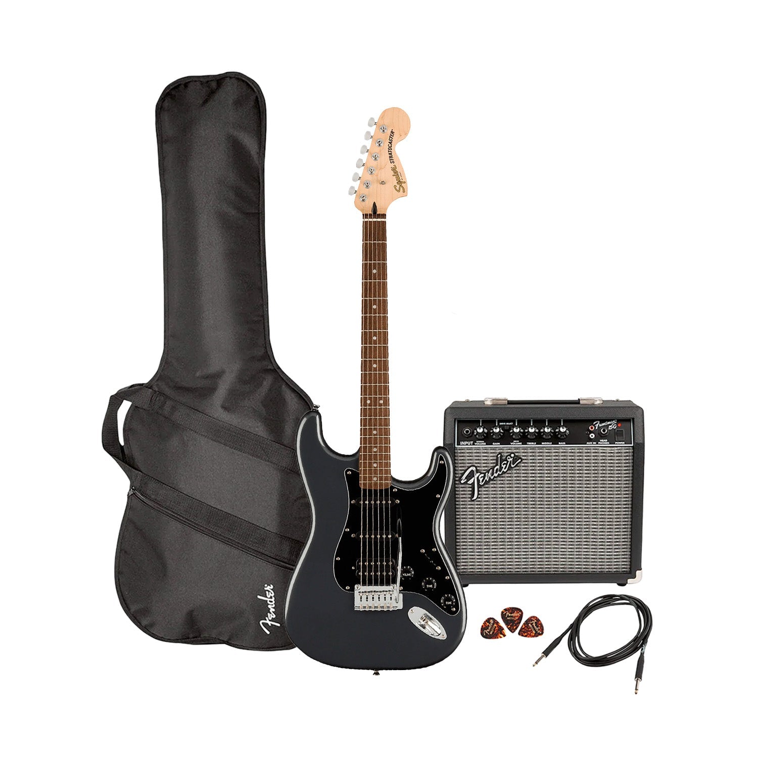 Fender Squier Affinity Series Stratocaster HSS pack – Charcoal Frost Metallic
