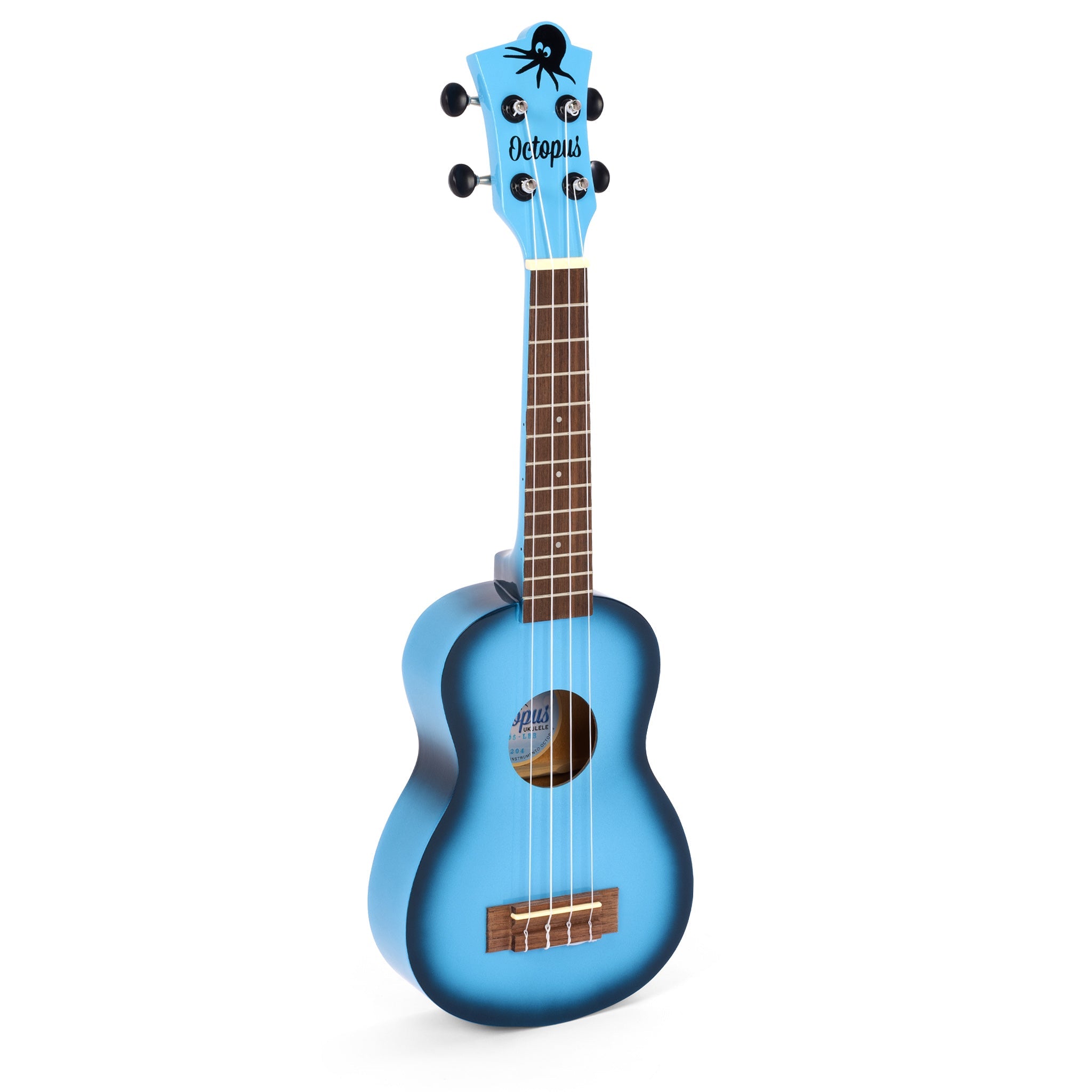 Octopus Academy soprano ukulele – Light blue burst