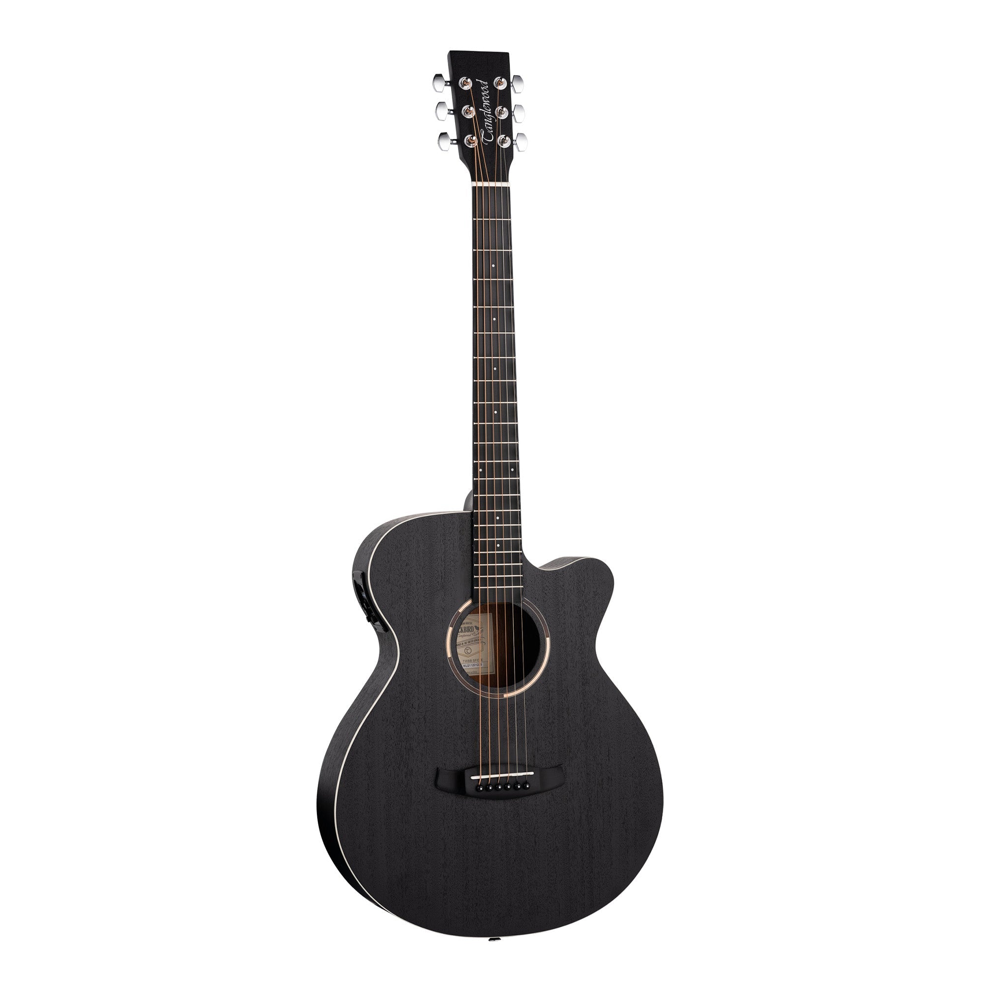 Tangelwood Blackbird super folk cutaway electro-acoustic guitar