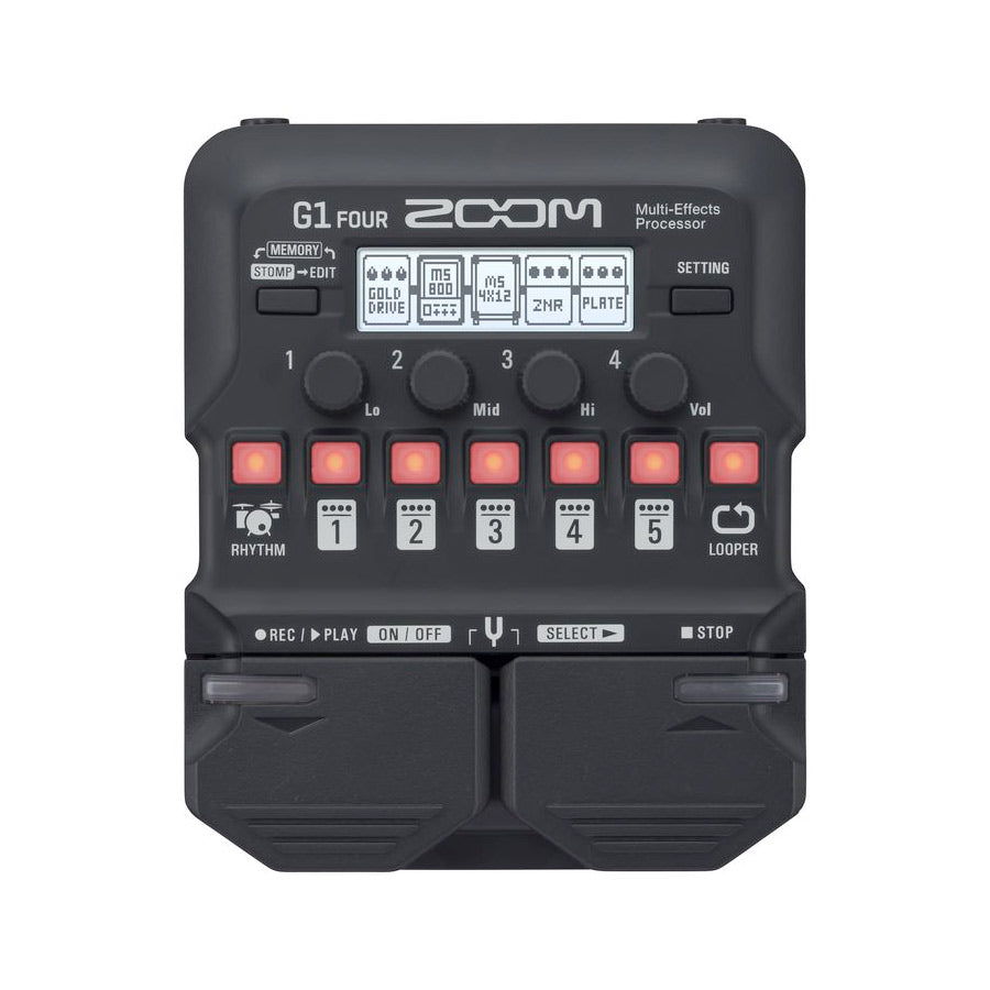 Zoom G1-FOUR guitar effects pedal – Without expression pedal