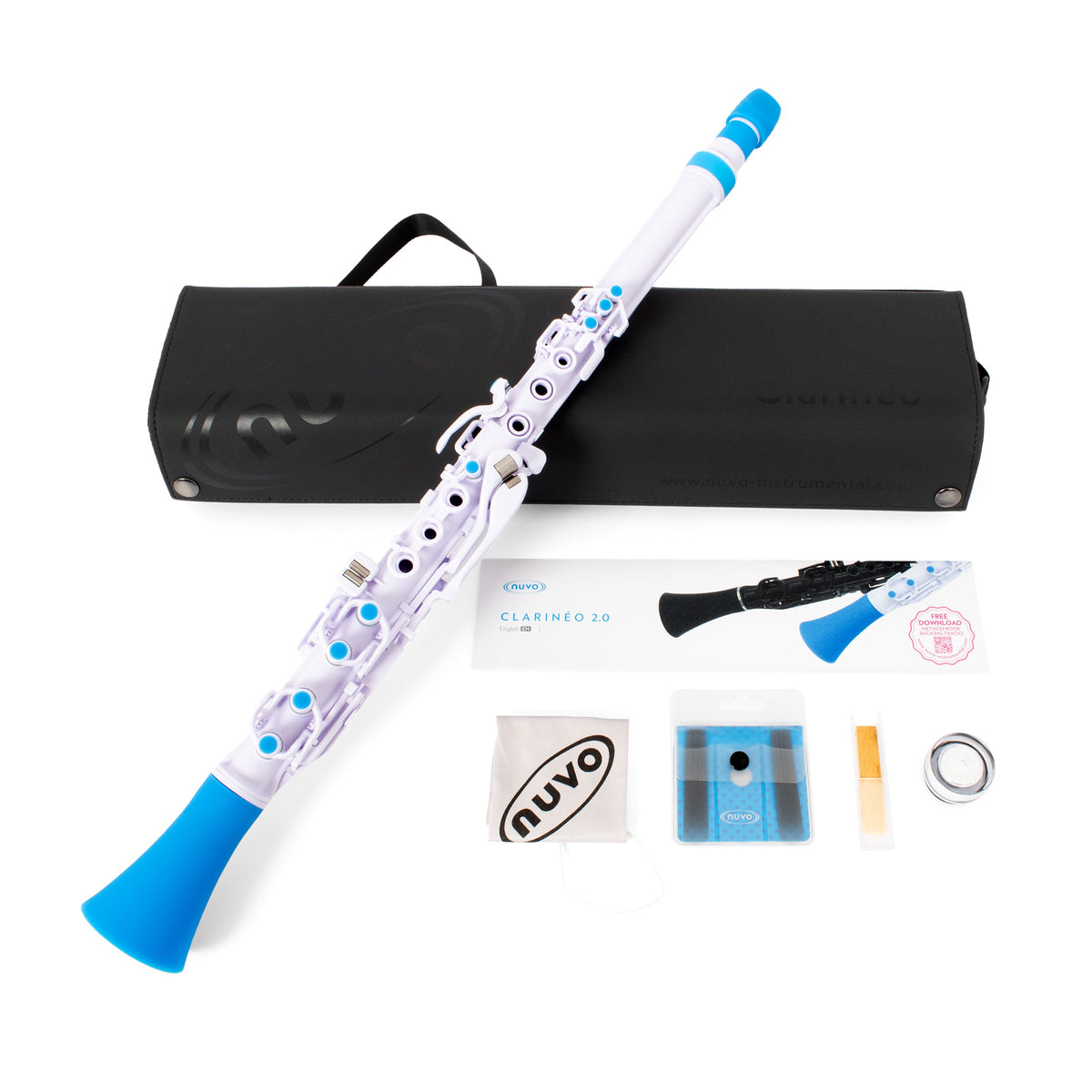 Nuvo N120 Clarineo outfit – White with blue trim