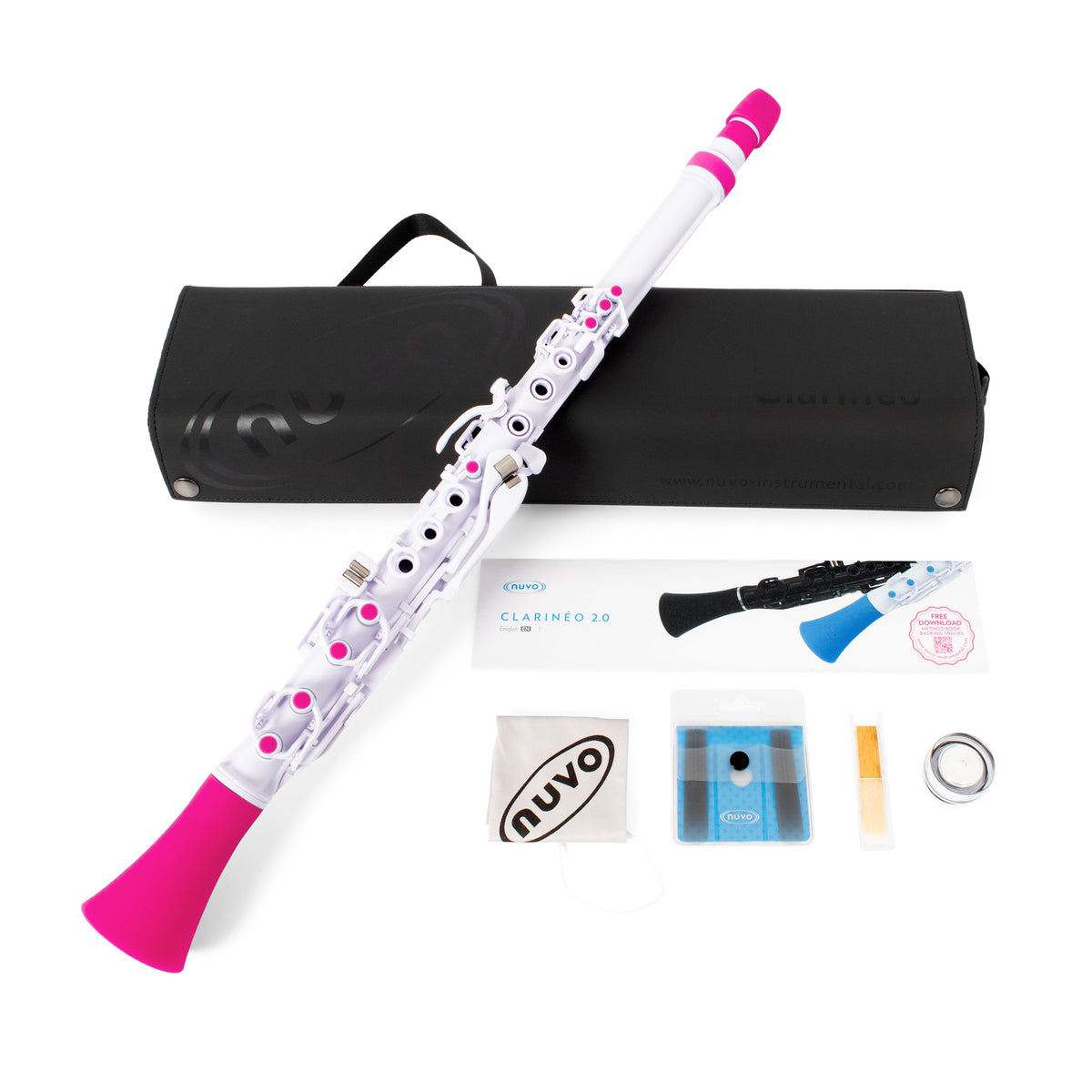 Nuvo N120 Clarineo outfit – White with pink trim