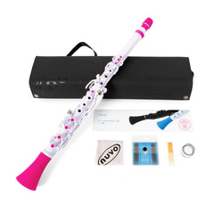 Nuvo N120 Clarineo outfit – White with pink trim