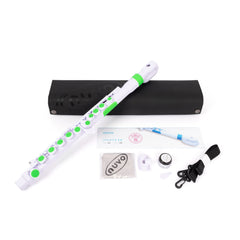 Nuvo N220 jFlute outfit – White with green trim