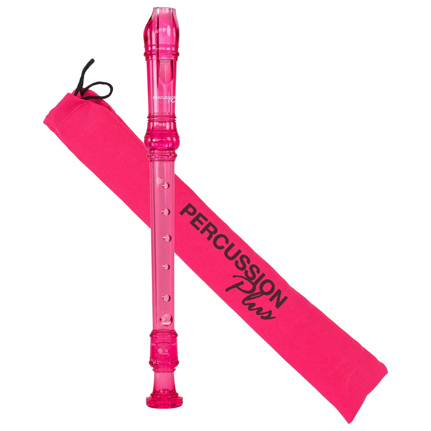 Percussion Plus descant recorder – Transparent pink