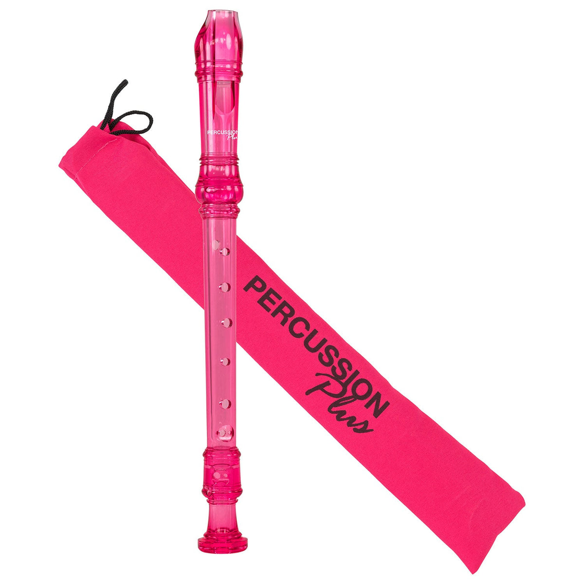 Percussion Plus descant recorder – Transparent pink