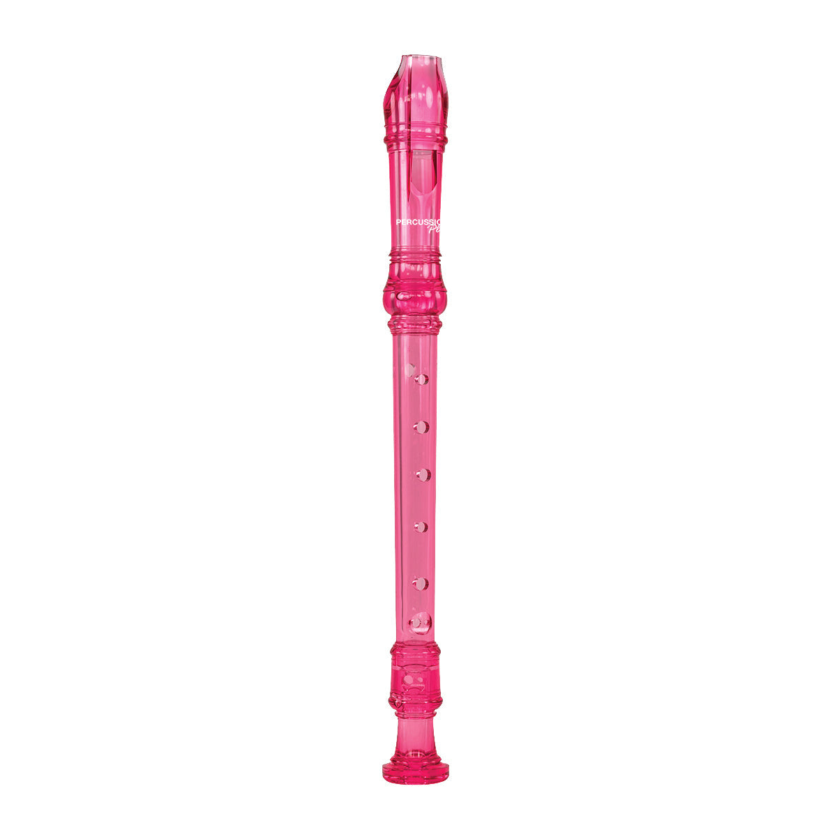 Percussion Plus descant recorder – Transparent pink