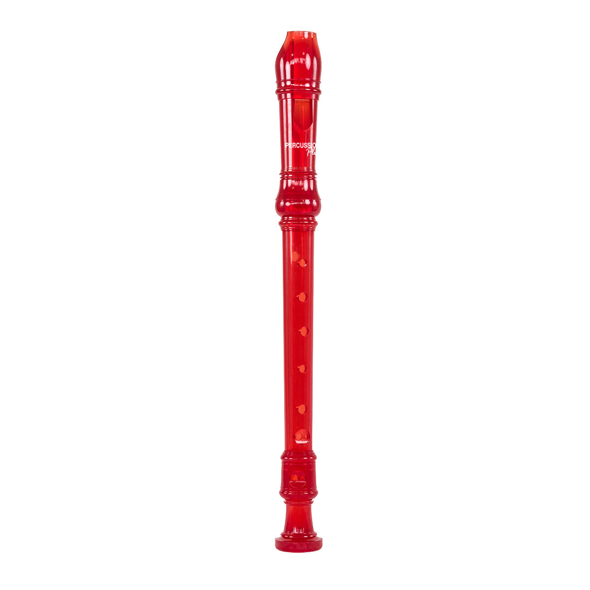 Percussion Plus descant recorder – Transparent red