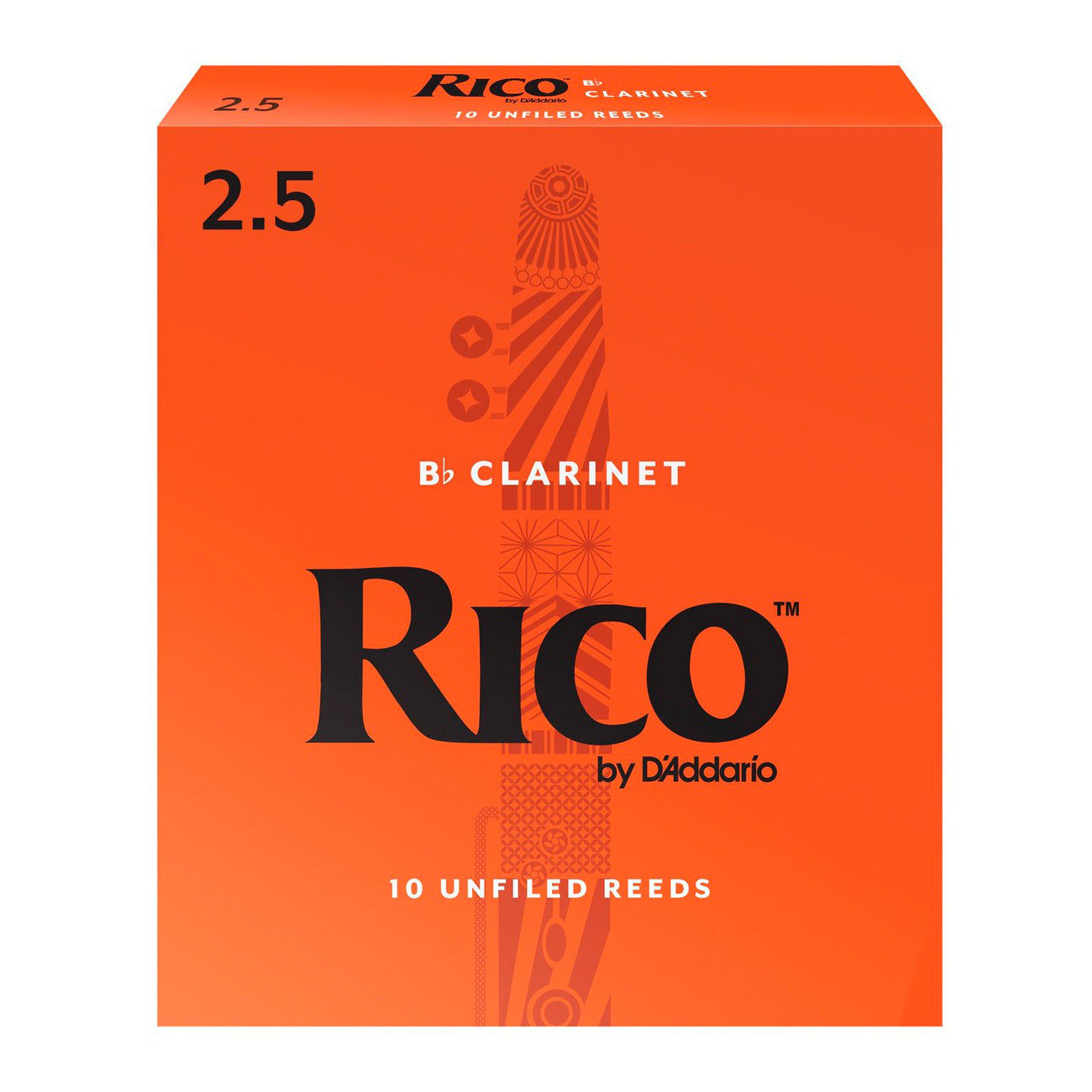 Rico box of 10 x Bb clarinet reeds – 2.5