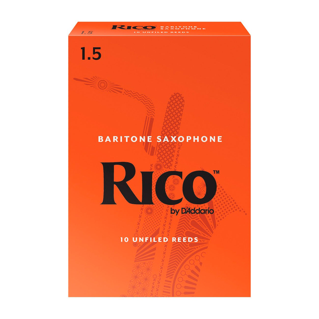 Rico box ot 10 Eb baritone saxophone reeds – 1.5 (box of 10)