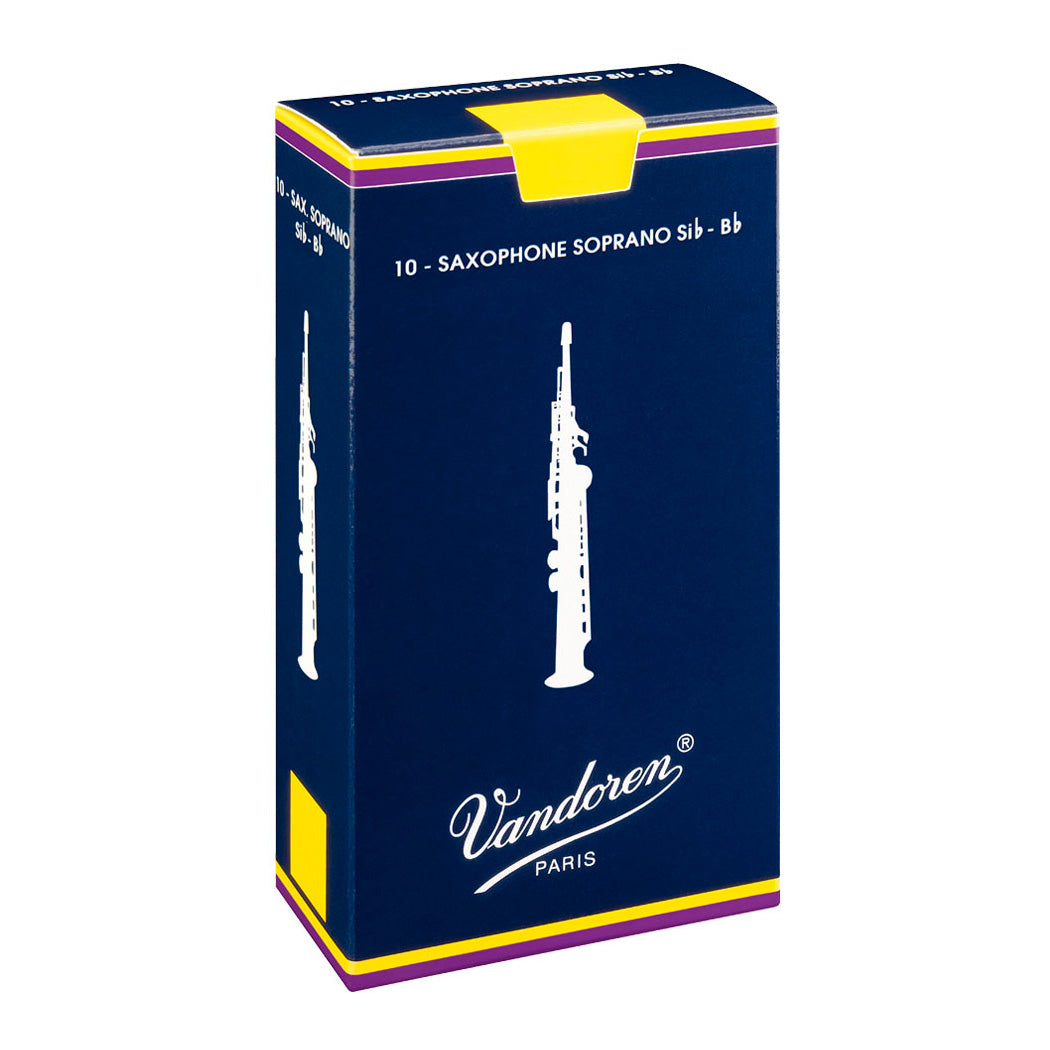 Vandoren Bb soprano saxophone reeds box of 10 – 2.5