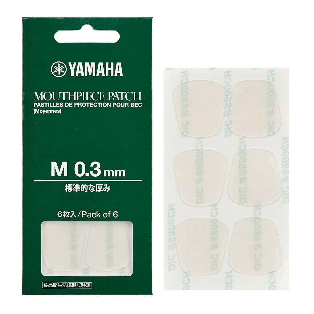 Yamaha woodwind mouthpiece patch - pack of 6 – 0.3mm standard