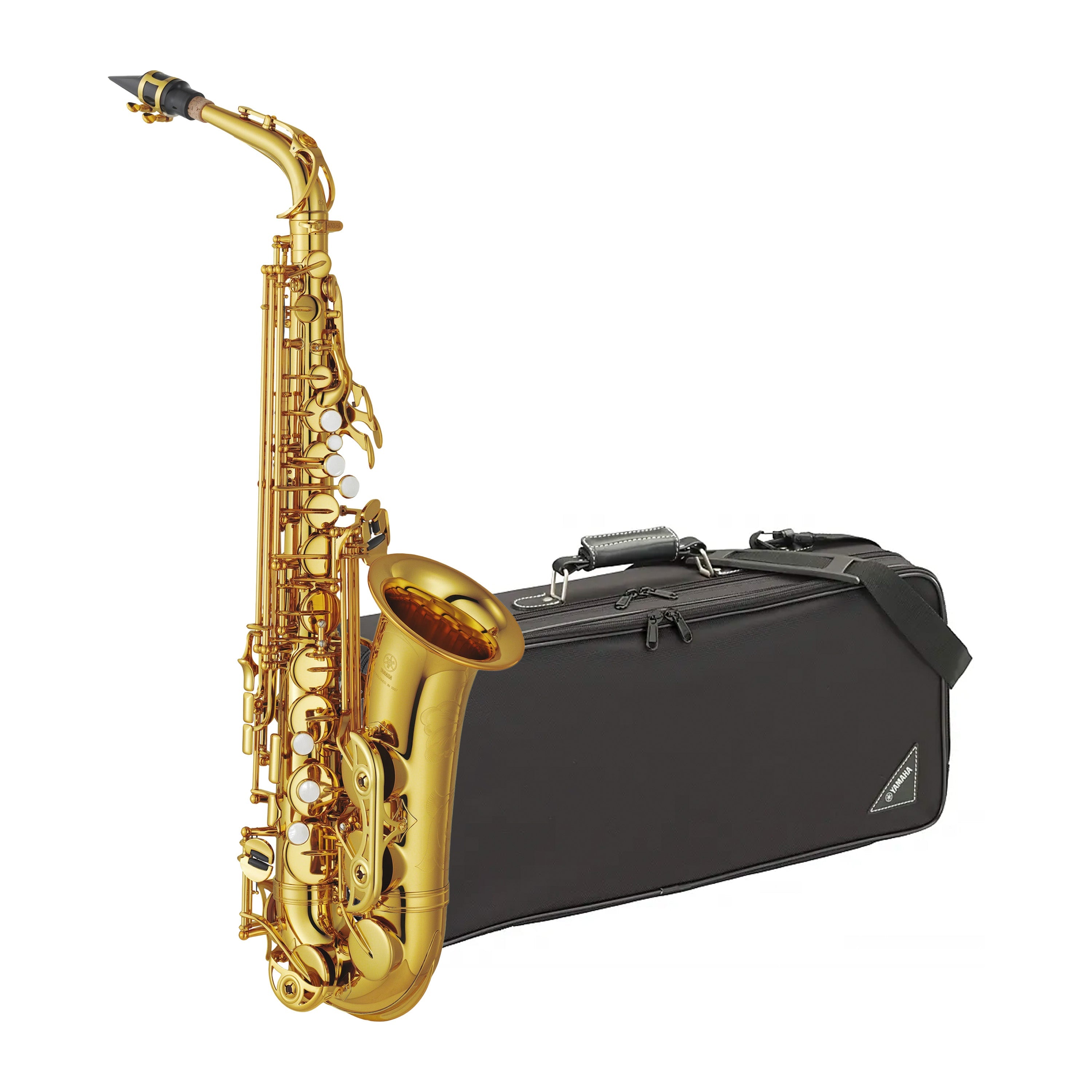 Yamaha YAS62 semi-professional Eb alto saxophone outfit – Gold lacquer