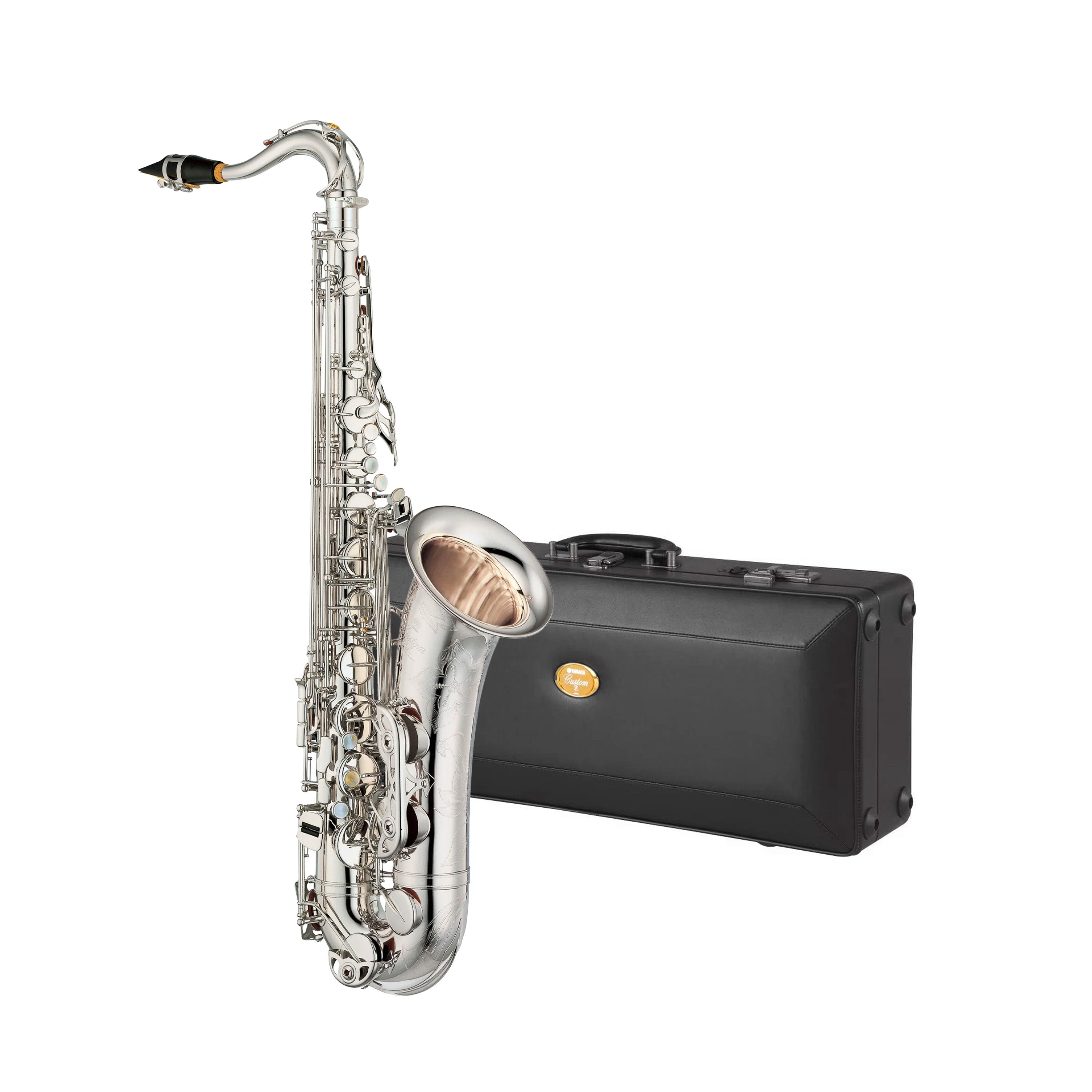 Yamaha YTS875EX Custom series professional Bb tenor saxophone outfit – Silver plated