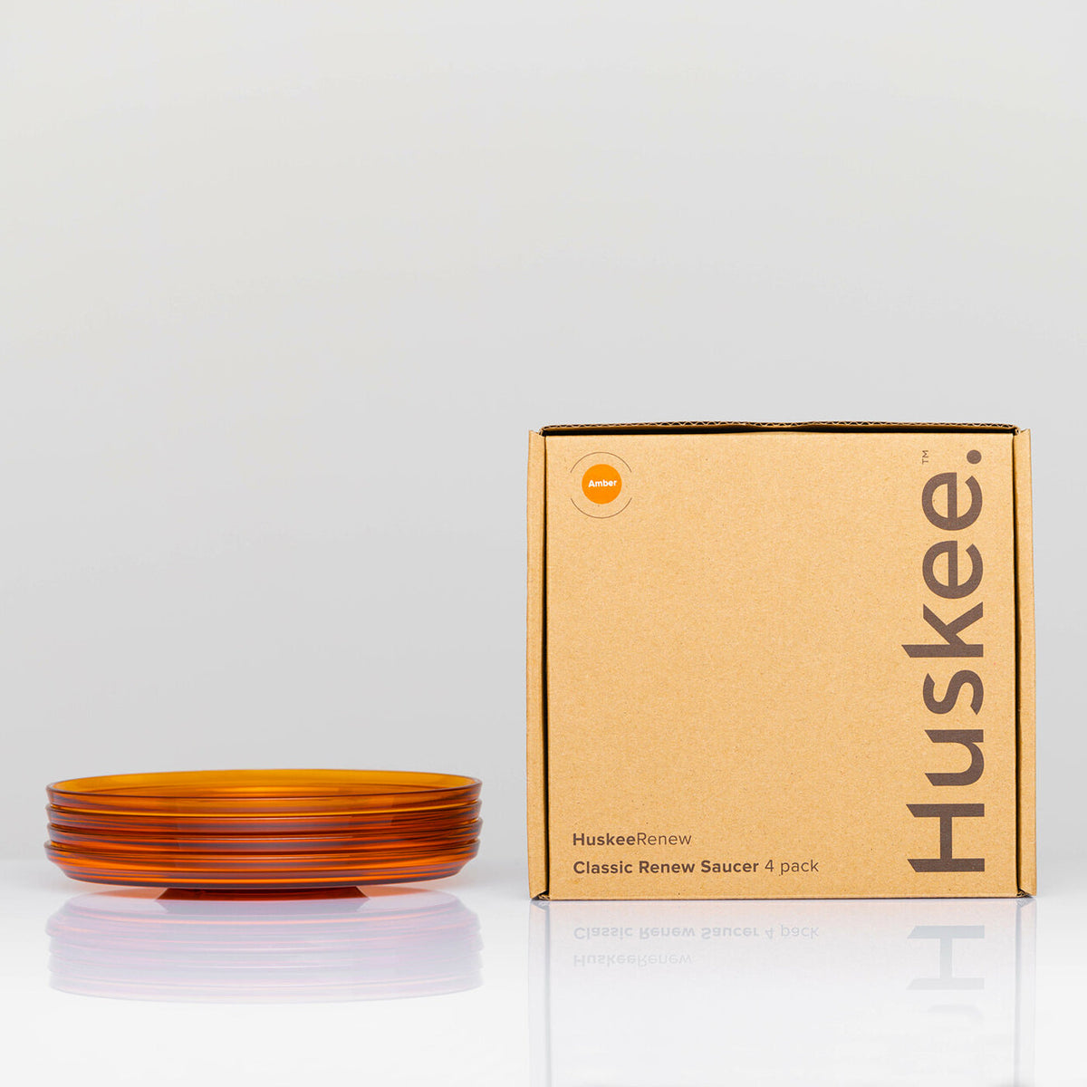 HuskeeRenew Saucer 4-pack - Amber