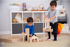 WOODEN JUMBO BLOCK SET, PK54