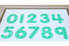 SILISHAPES DOT NUMBERS GREEN, PK10