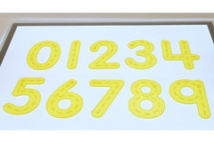 SILISHAPES TRACE NUMBERS YELLOW, PK10