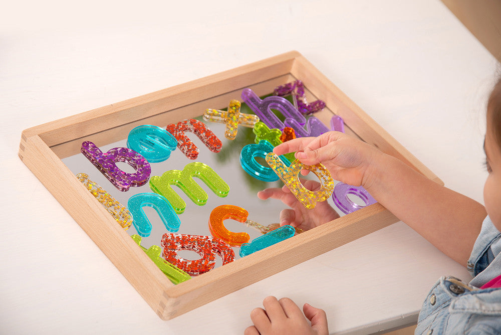 RAINBOW GLITTER LETTERS, PK26