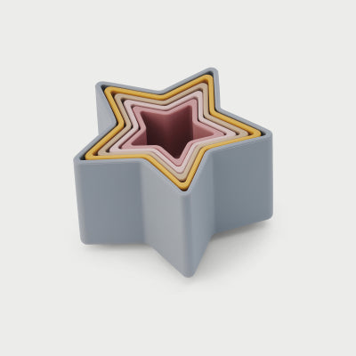 SILISOFT STAR STACKING CUPS (EARTH), PK5